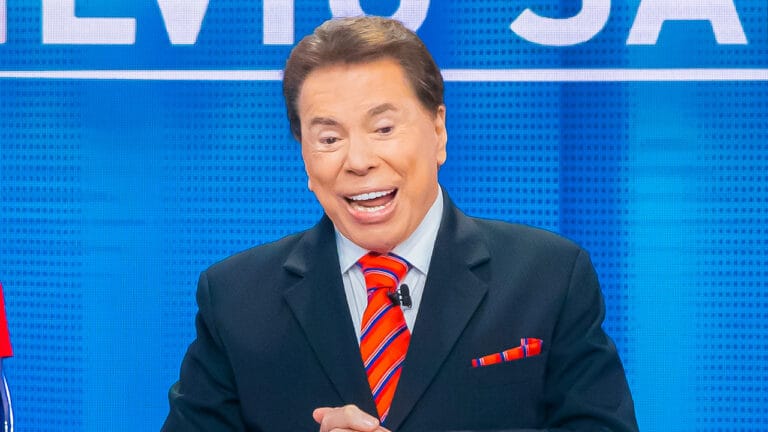 Imagem com foto do apresentador Silvio Santos