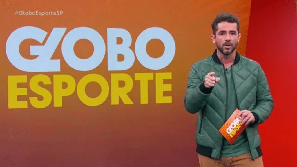 Foto de Felipe Andreoli, apresentador do Globo Esporte
