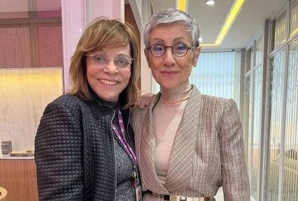 Foto de Gloria Perez e Cássia Kis