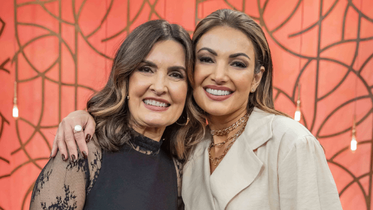 Imagem com foto das apresentadoras Fátima Bernardes e Patrícia Poeta