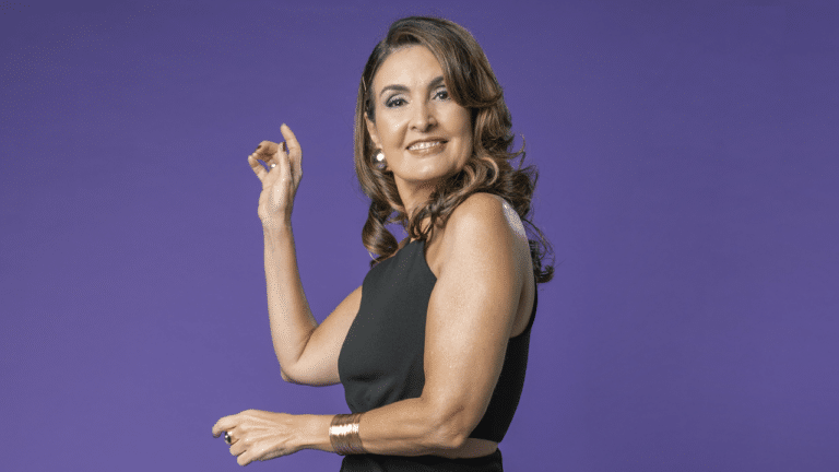 Imagem com foto da apresentadora Fátima Bernardes