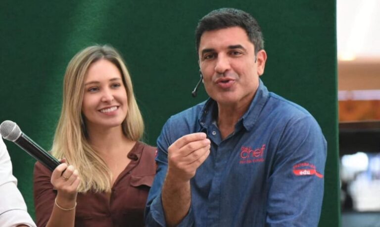 Foto de Edu Guedes e Roberta Scherer