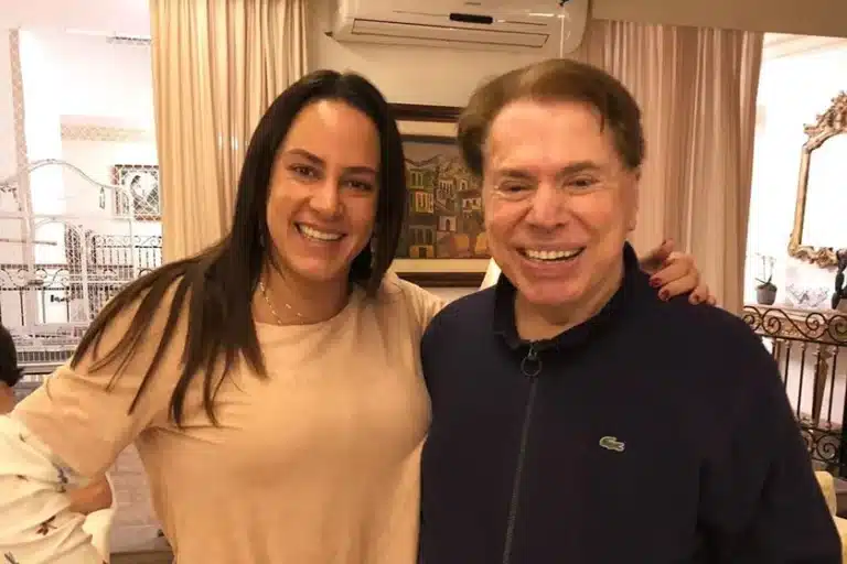 Foto de Silvia Abravanel e Silvio Santos