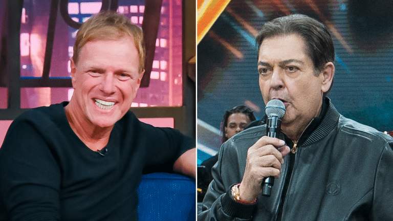 Imagem com montagem das fotos de Ciro Bottini e Fausto Silva, o Faustão