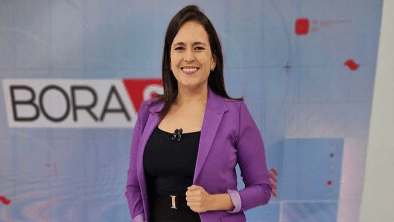 Imagem com foto da apresentadora Maiara Bastianello