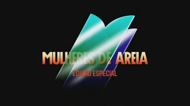 Imagem com logotipo da edição especial da novela Mulheres de Areia