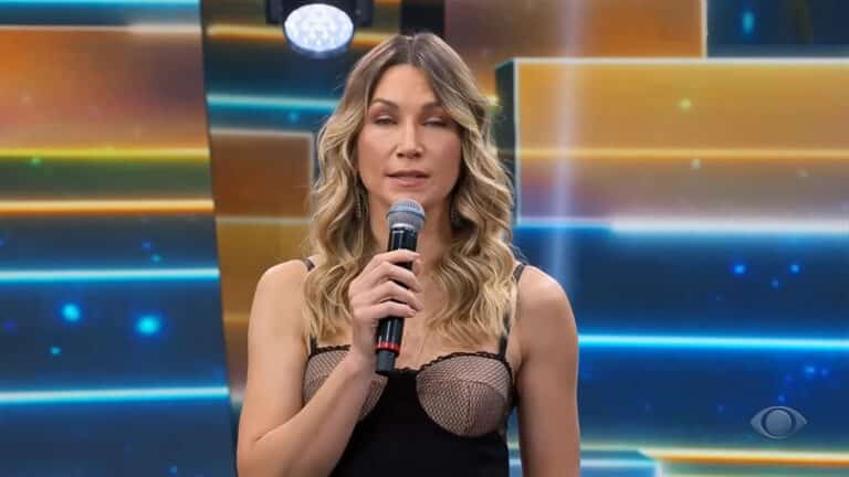 Foto de Anne Lottermann, substituta de Faustão na Band