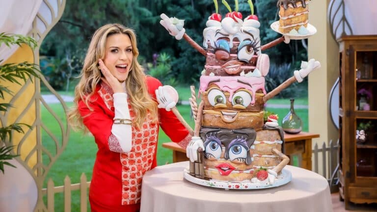 Foto de Beca Milano na estreia da 9ª temporada do Bake Off Brasil