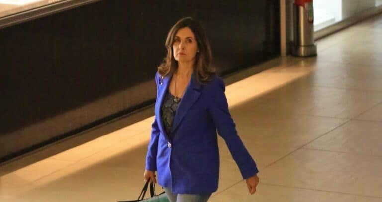 Foto Fátima Bernardes no shopping