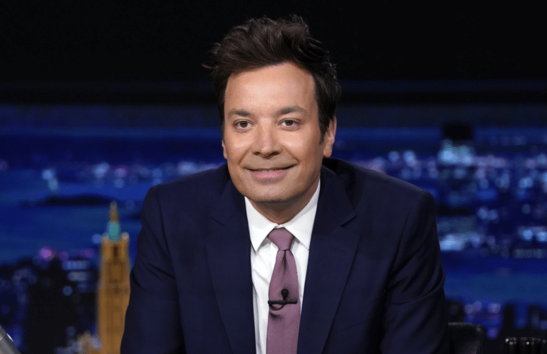 Foto de Jimmy Fallon, equivalente ao jornalista Pedro Bial nos Estados Unidos