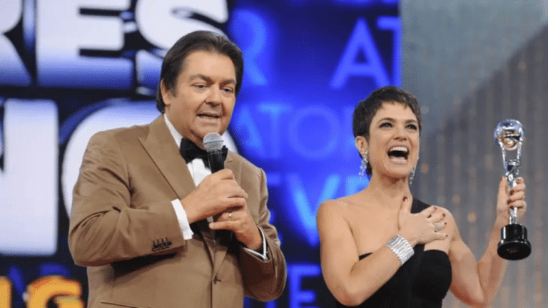 Foto de Faustão e Sandra Annenberg