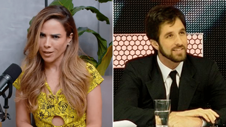 Montagem com as fotos da cantora Wanessa Camargo e do comediante Rafinha Bastos