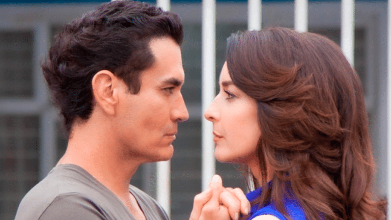 David Zepeda e Susana González em cena da novela Minha Fortuna é Te Amar