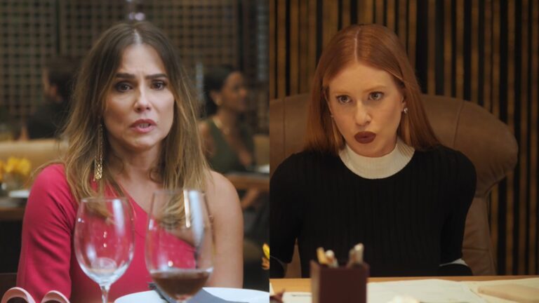 Foto de Deborah Secco, em Elas por Elas, e Marina Ruy Barbosa, em Fuzuê