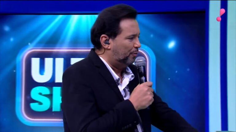 Foto de Geraldo Luís na estreia do programa Ultra Show, da RedeTV!