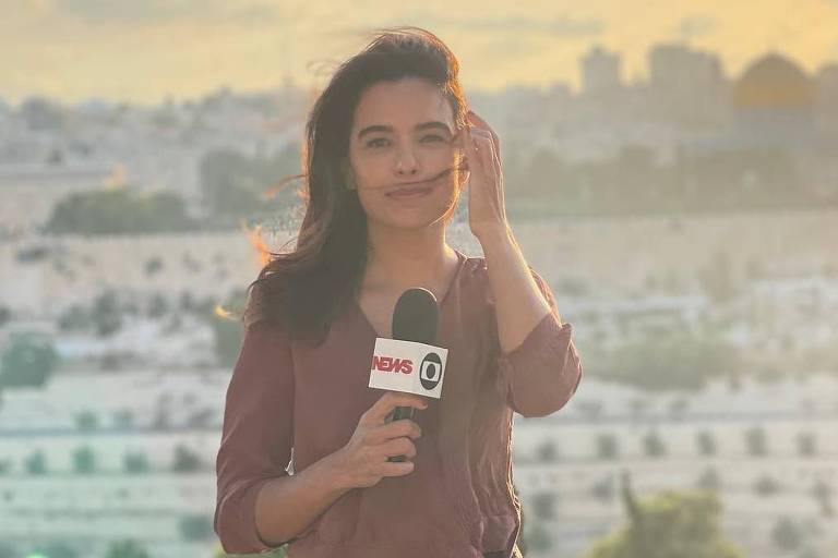 Foto de Paola de Orte, correspondente da GloboNews