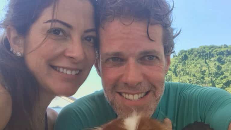 Foto de Ana Paula Padrão e o marido