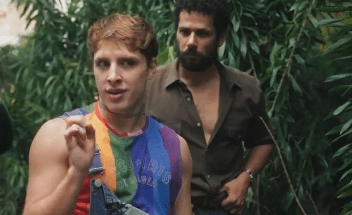 Foto de Diego Martins e Amaury Lorenzo, em cena de Terra e Paixão