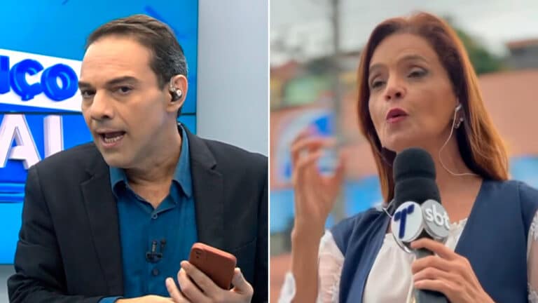 Montagem com as fotos dos jornalistas Michel Bermudes, apresentador do Balanço Geral Espírito Santo, da TV Vitória, e Suzy Faria, repórter da TV Tribuna