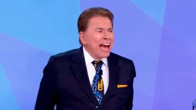 Silvio Santos levando choque durante edição do Jogo dos Pontinhos do Programa Silvio Santos