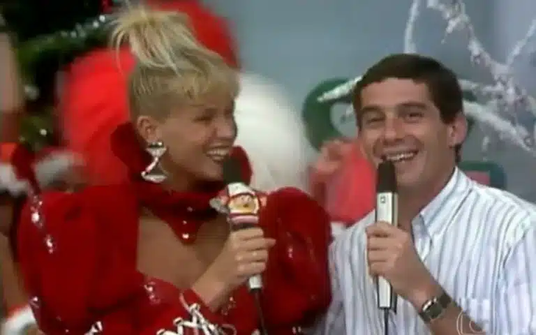 Foto de Ayrton Senna e Xuxa Meneghel