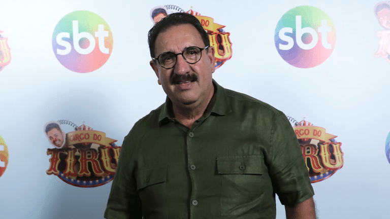 Carlos Massa, o Ratinho, no evento de lançamento dos novos programas do SBT