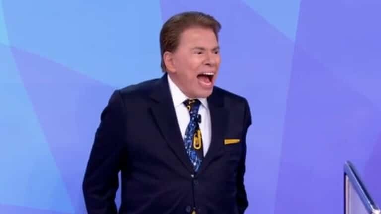 Foto do apresentador Silvio Santos, dono do SBT