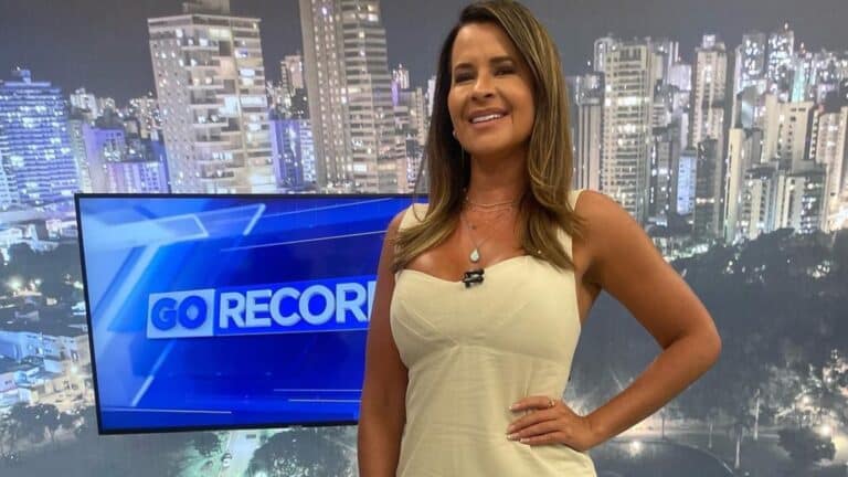 Foto de Fernanda Arcanjo no Goiás Record