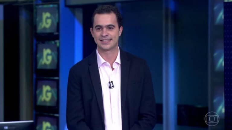 Foto de Guilherme Pereira, repórter da Globo