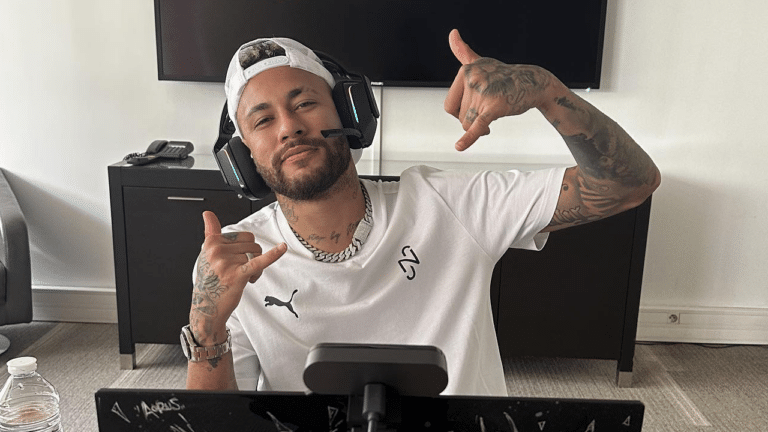 Neymar Jr. em foto publicada nas redes sociais