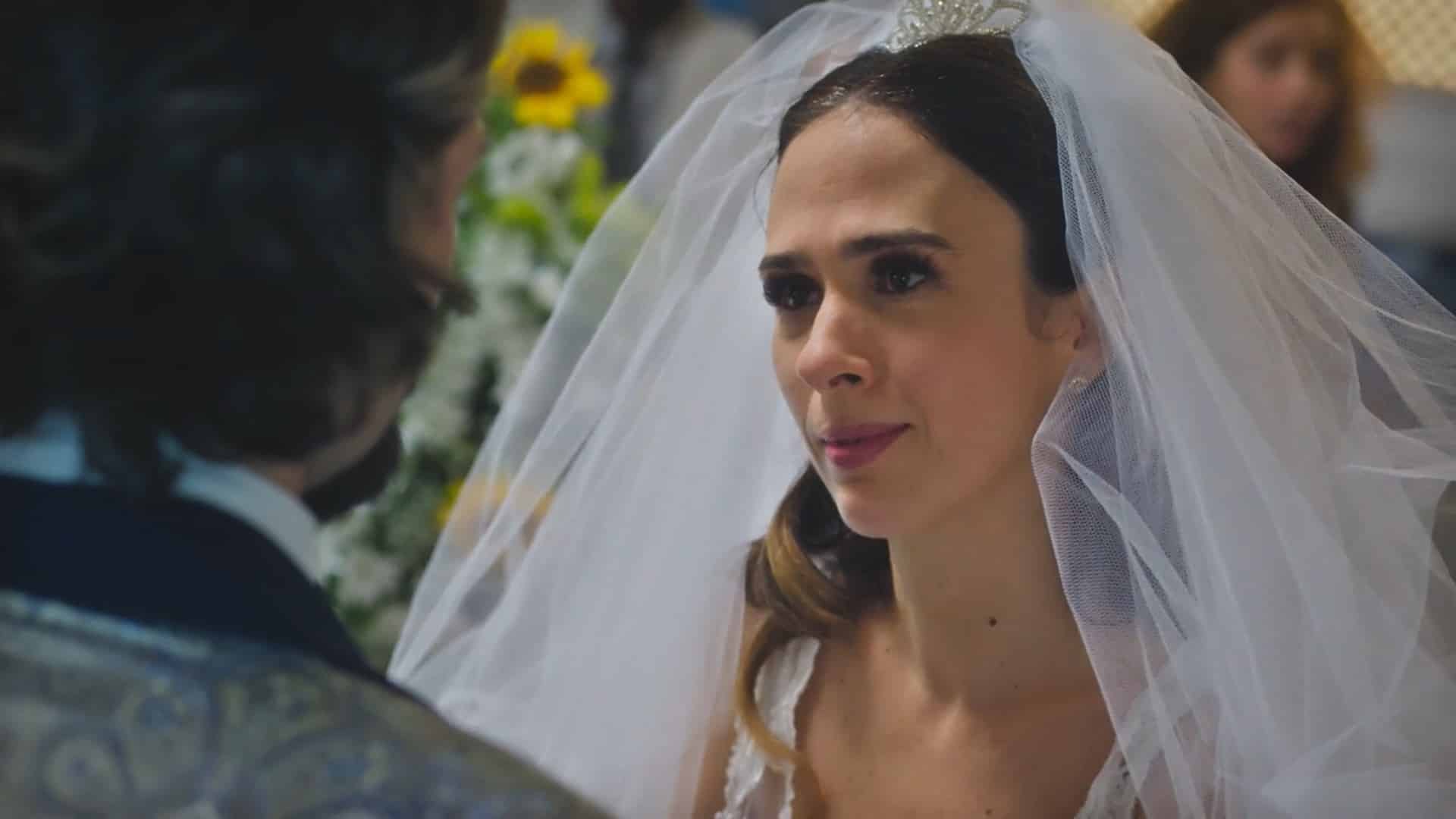 Foto de um casamento na novela Terra e Paixão