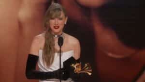 Foto de Taylor Swift no Grammy