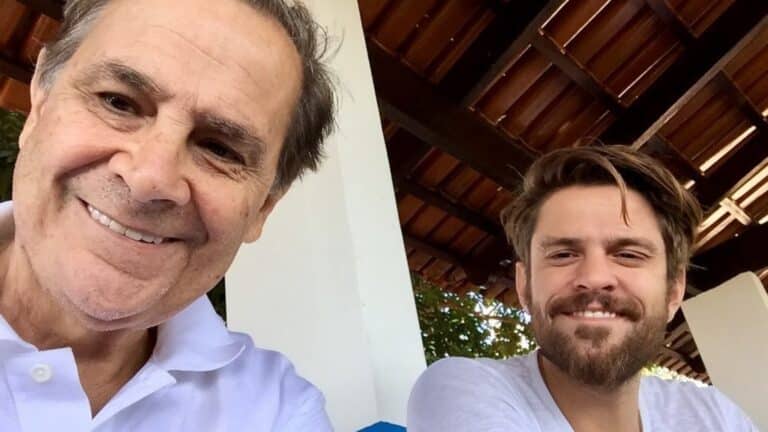 Foto de Alejandro Claveaux e do pai