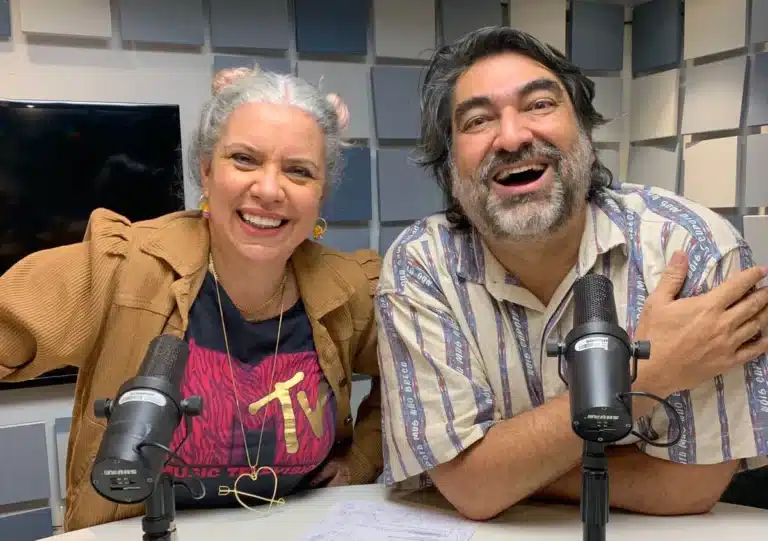 Foto de Zeca Camargo e Astrid Fontenelle