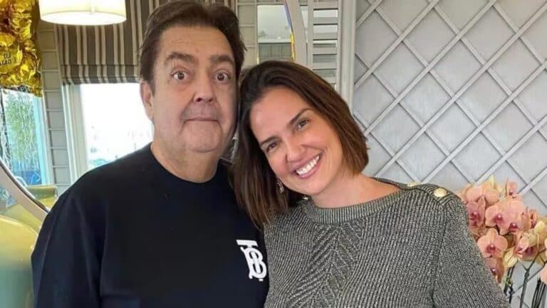 Foto de Faustão e Luciana Cardoso