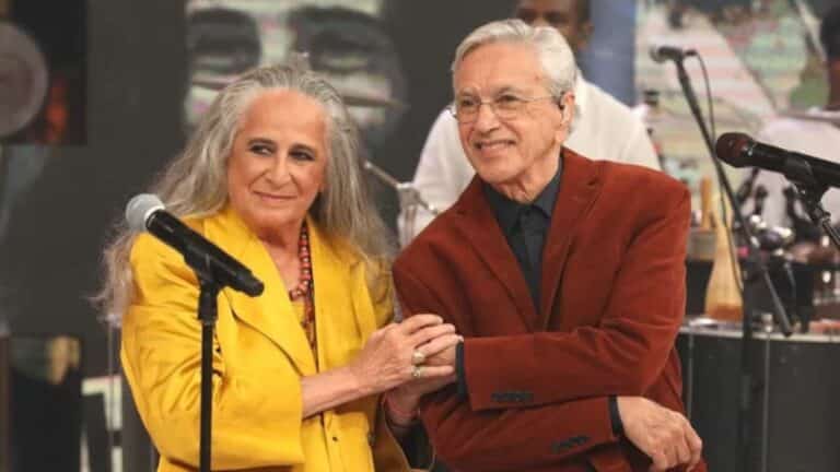 Foto de Maria Bethânia e Caetano Veloso no Caldeirão