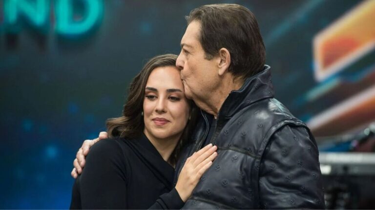 Foto de Lara Silva e Faustão