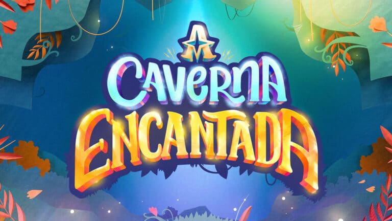 Logo da novela A Caverna Encantada