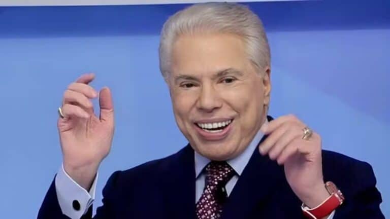 Foto de Silvio Santos grisalho