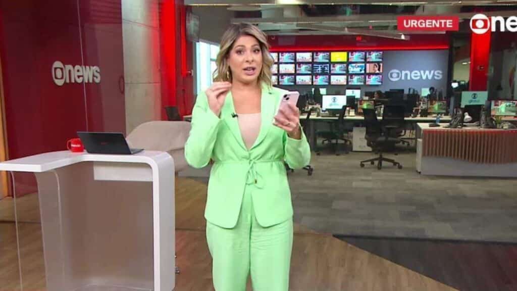 Foto de Daniela Lima na GloboNews