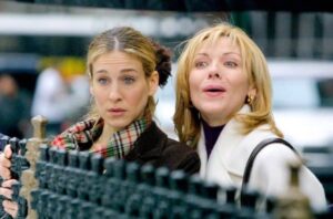 Foto de Kim Cattrall e Sarah Jessica Parker