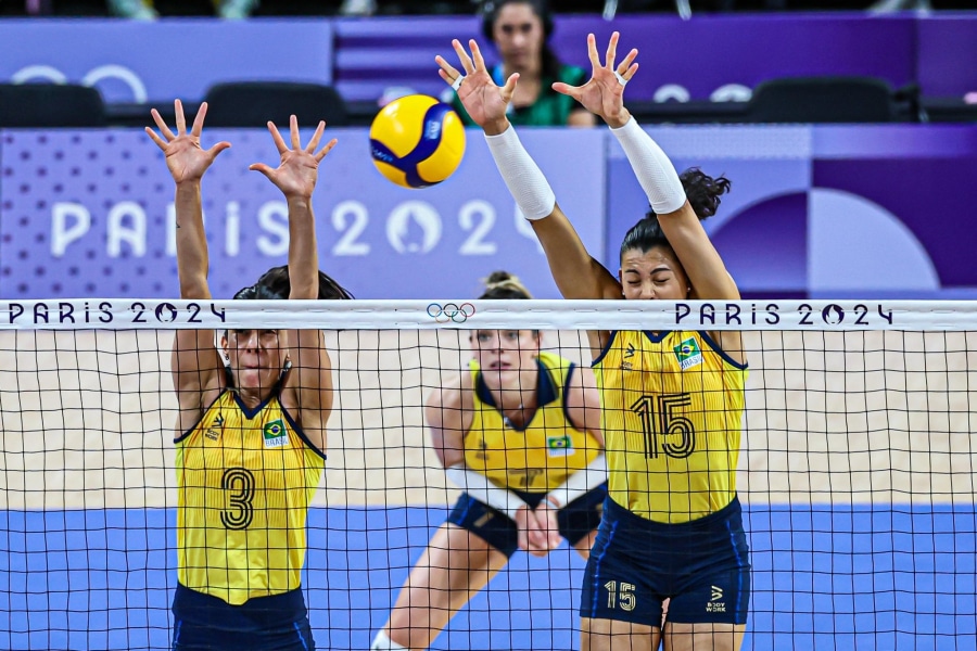 Foto do Vôlei feminino do Brasil na Olimpíada de Paris