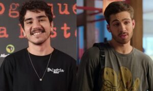 Montagem com João Fernandes e João Guilherme, que disputaram papel em novela do SBT