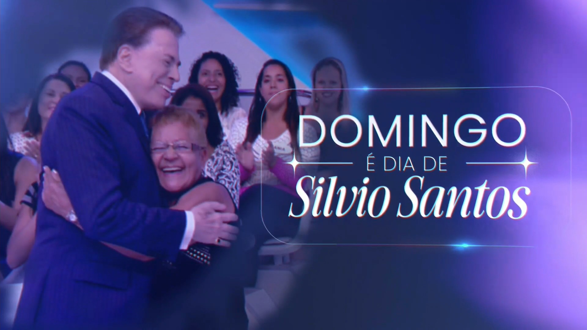 Foto de homenagem do SBT ao apresentador Silvio Santos