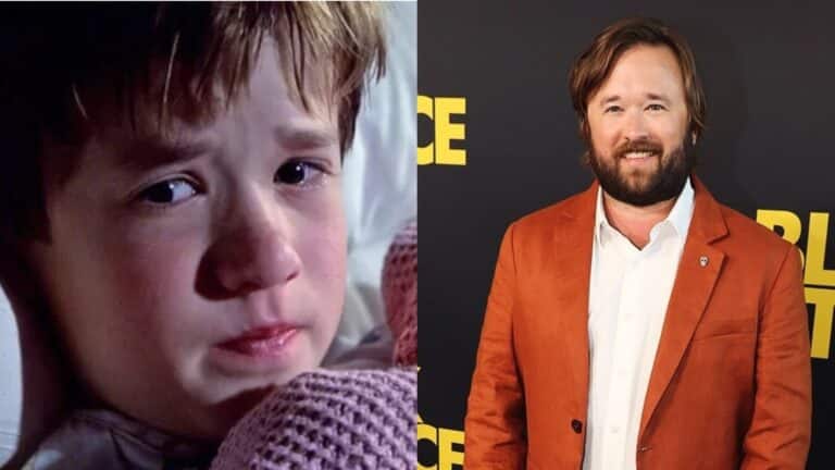 Montagem de Haley Joel Osment em O Sexto Sentido e atualmente