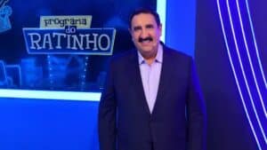 Foto de Ratinho em programa no SBT