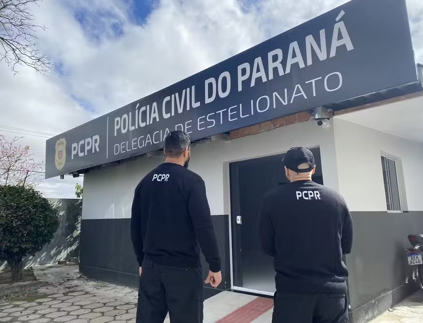 Foto de Polícia Cívil no Paraná que desmantelou um caso de desvio de dinheiro de uma TV religiosa