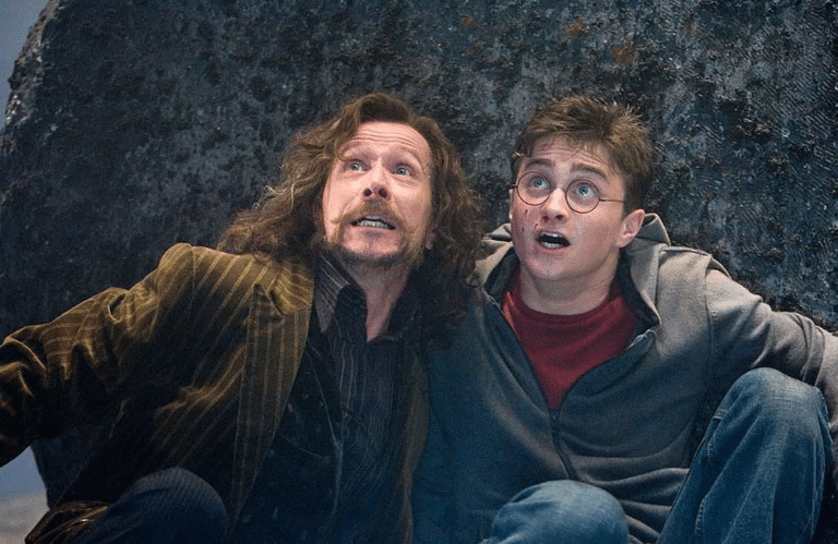 Foto de Gary Oldman e Daniel Radcliffe em Harry Potter