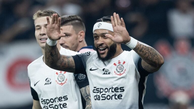 Foto de jogadores do Corinthians