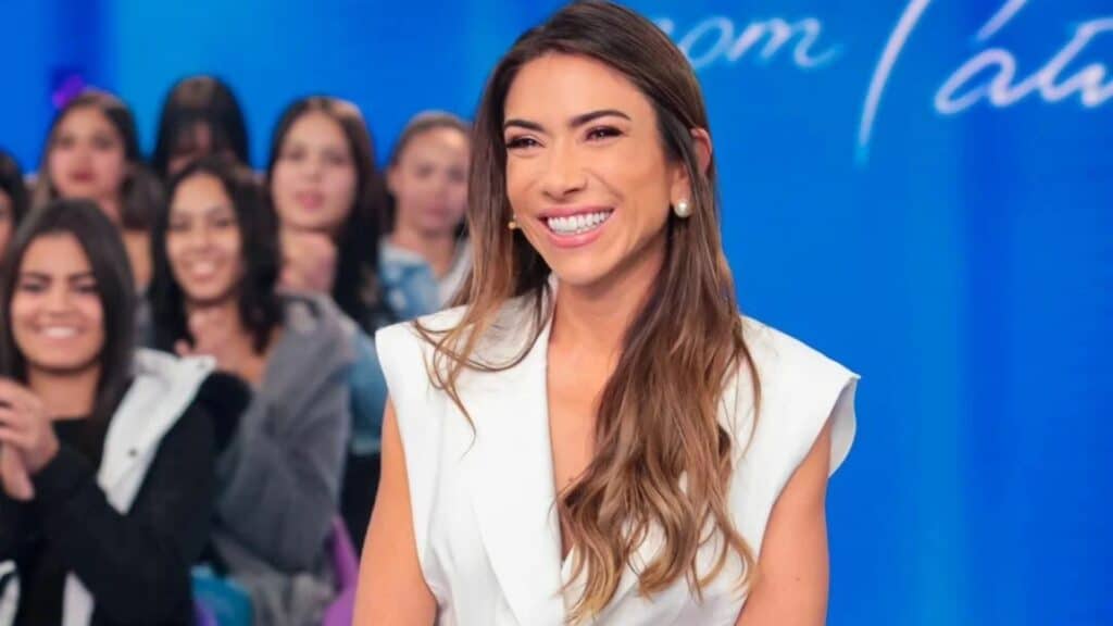 Foto de Patricia Abravanel no Programa Silvio Santos